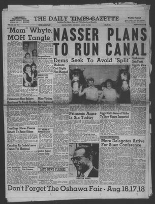 Daily Times-Gazette (Oshawa Edition), 15 Aug 1956