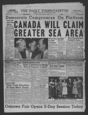 Daily Times-Gazette (Oshawa Edition), 16 Aug 1956