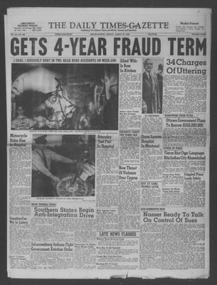 Daily Times-Gazette (Oshawa Edition), 27 Aug 1956