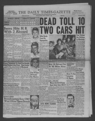 Daily Times-Gazette (Oshawa Edition), 5 Oct 1956