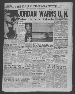 Daily Times-Gazette (Oshawa Edition), 19 Oct 1956