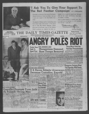 Daily Times-Gazette (Oshawa Edition), 23 Oct 1956