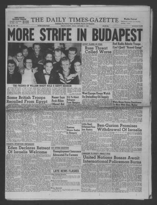 Daily Times-Gazette (Oshawa Edition), 9 Nov 1956