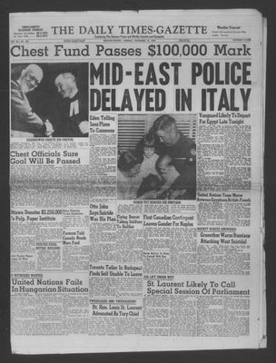 Daily Times-Gazette (Oshawa Edition), 13 Nov 1956