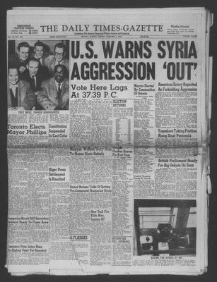 Daily Times-Gazette (Oshawa Edition), 4 Dec 1956