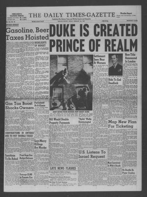 Daily Times-Gazette (Oshawa Edition), 22 Feb 1957