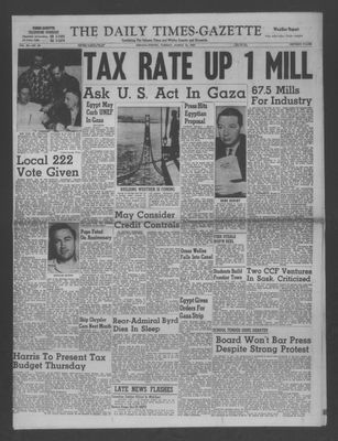 Daily Times-Gazette (Oshawa Edition), 12 Mar 1957