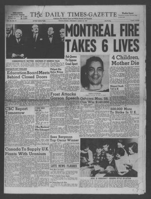 Daily Times-Gazette (Oshawa Edition), 27 Mar 1957