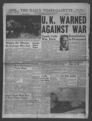 Daily Times-Gazette (Oshawa Edition), 1 Apr 1957