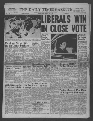 Daily Times-Gazette (Oshawa Edition), 8 Apr 1957