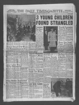 Daily Times-Gazette (Oshawa Edition), 11 Nov 1957