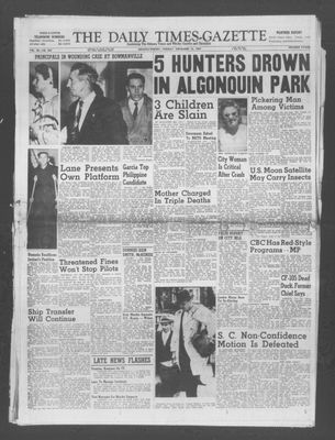 Daily Times-Gazette (Oshawa Edition), 12 Nov 1957