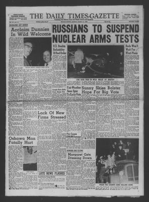 Daily Times-Gazette (Oshawa Edition), 31 Mar 1958