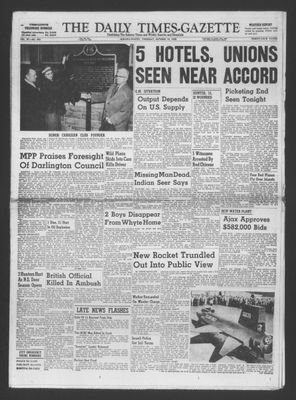 Daily Times-Gazette (Oshawa Edition), 16 Oct 1958