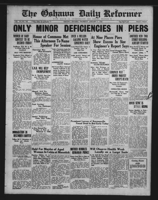 Oshawa Daily Reformer, 7 Jan 1926