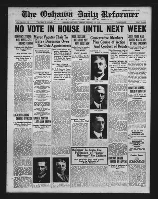 Oshawa Daily Reformer, 19 Jan 1926