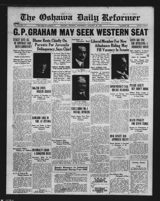 Oshawa Daily Reformer, 20 Jan 1926