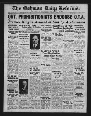 Oshawa Daily Reformer, 26 Jan 1926