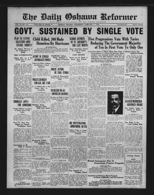 Oshawa Daily Reformer, 3 Feb 1926