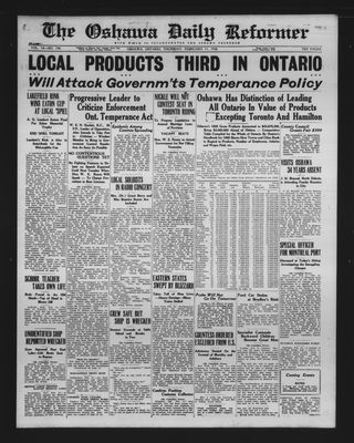 Oshawa Daily Reformer, 11 Feb 1926