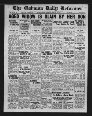 Oshawa Daily Reformer, 20 Feb 1926