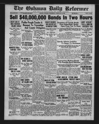 Oshawa Daily Reformer, 24 Feb 1926