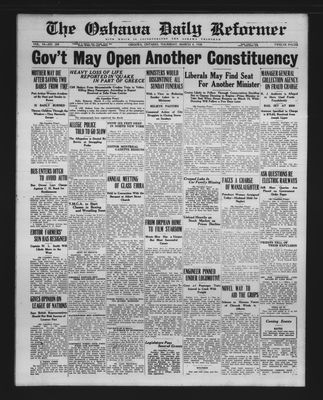 Oshawa Daily Reformer, 4 Mar 1926