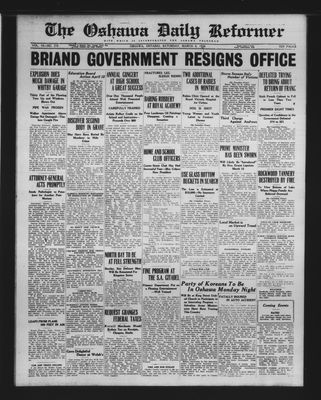 Oshawa Daily Reformer, 6 Mar 1926