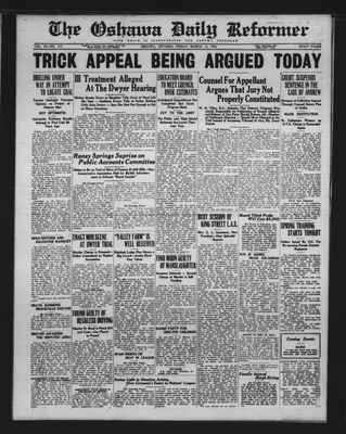 Oshawa Daily Reformer, 12 Mar 1926