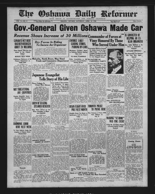 Oshawa Daily Reformer, 10 Apr 1926