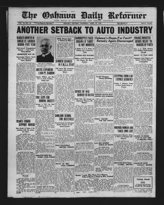 Oshawa Daily Reformer, 29 Apr 1926