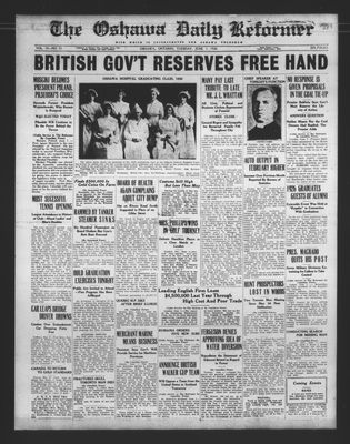 Oshawa Daily Reformer, 1 Jun 1926