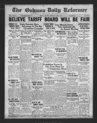 Oshawa Daily Reformer, 9 Jun 1926