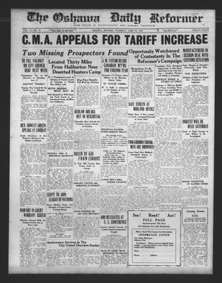 Oshawa Daily Reformer, 10 Jun 1926