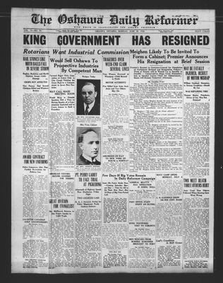 Oshawa Daily Reformer, 28 Jun 1926