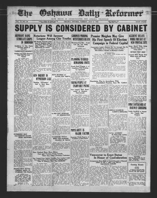 Oshawa Daily Reformer, 6 Jul 1926