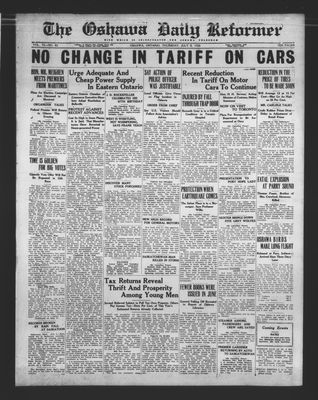 Oshawa Daily Reformer, 8 Jul 1926