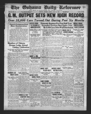 Oshawa Daily Reformer, 12 Jul 1926