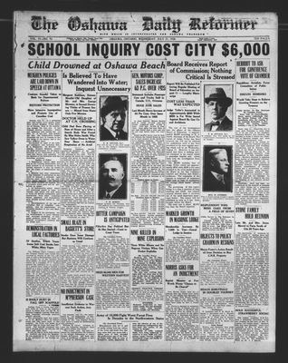 Oshawa Daily Reformer, 21 Jul 1926