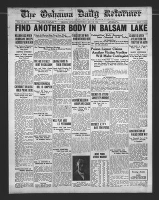 Oshawa Daily Reformer, 28 Jul 1926