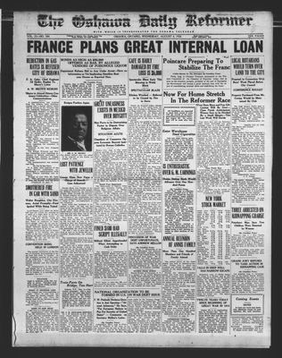 Oshawa Daily Reformer, 4 Aug 1926