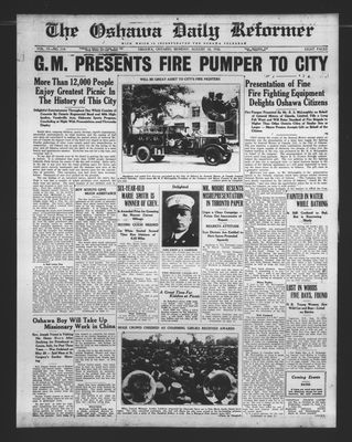 Oshawa Daily Reformer, 16 Aug 1926