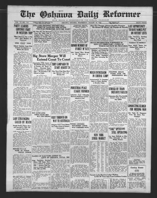 Oshawa Daily Reformer, 18 Aug 1926