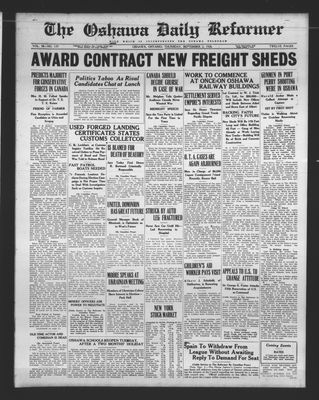 Oshawa Daily Reformer, 2 Sep 1926