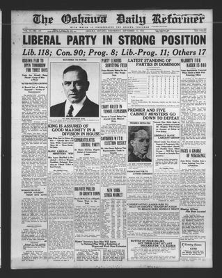 Oshawa Daily Reformer, 15 Sep 1926