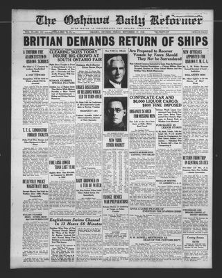 Oshawa Daily Reformer, 17 Sep 1926