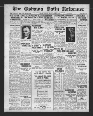 Oshawa Daily Reformer, 8 Oct 1926