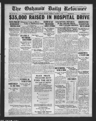 Oshawa Daily Reformer, 14 Oct 1926