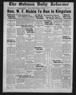 Oshawa Daily Reformer, 17 Nov 1926