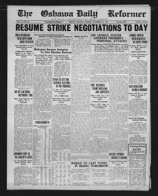 Oshawa Daily Reformer, 30 Nov 1926